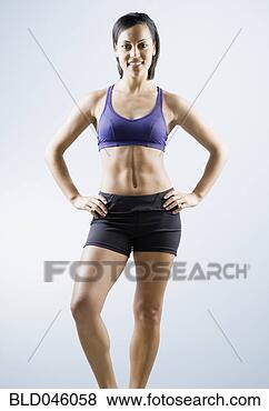 Stock Photo - african american 
woman wearing 
athletic gear. 
fotosearch - search 
stock photos, 
pictures, images, 
and photo clipart