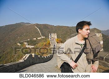 Stock Photo - asian man on great 
wall of china. 
fotosearch - search 
stock photos, 
pictures, images, 
and photo clipart