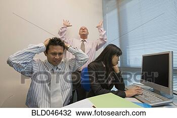Stock Photo - group of frustrated 
multi-ethnic businesspeople. 
fotosearch - search 
stock photos, 
pictures, images, 
and photo clipart