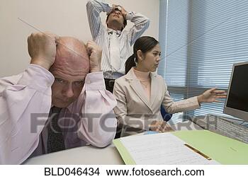 Stock Photo - group of frustrated 
multi-ethnic businesspeople. 
fotosearch - search 
stock photos, 
pictures, images, 
and photo clipart