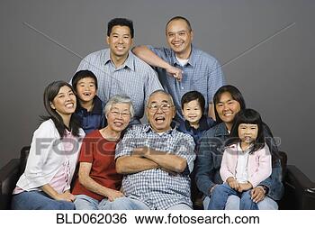 Stock Photo - multi-generational 
asian family portrait. 
fotosearch - search 
stock photos, 
pictures, images, 
and photo clipart