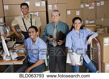 Stock Photo - co-workers in 
shipping office. 
fotosearch - search 
stock photos, 
pictures, images, 
and photo clipart