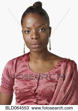 Stock Photo - african woman 
in indian traditional 
clothing. fotosearch 
- search stock 
photos, pictures, 
images, and photo 
clipart
