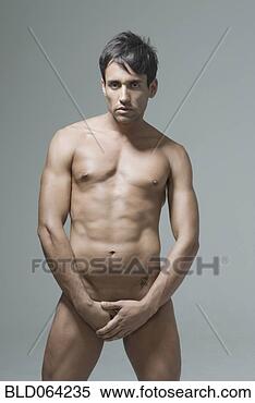 Stock Image - nude hispanic 
man covering his 
groin. fotosearch 
- search stock 
photos, pictures, 
images, and photo 
clipart