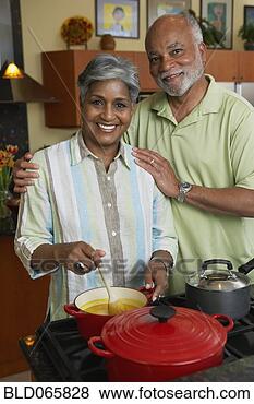 Stock Photo - african couple 
making dinner. 
fotosearch - search 
stock photos, 
pictures, images, 
and photo clipart