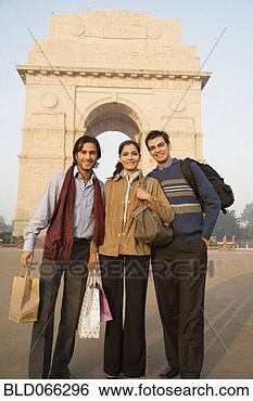 Stock Photo - indian friends 
visiting the india 
gate. fotosearch 
- search stock 
photos, pictures, 
images, and photo 
clipart