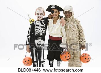 创意设计图片在线 - 男孩, 骨骼, 海盗, 木乃伊, 服