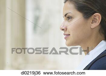 Stock Photo - side profile of 
a young woman. 
fotosearch - search 
stock photos, 
pictures, images, 
and photo clipart