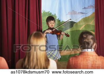 Stock Photography - young asian girl 
playing violin 
at recital. fotosearch 
- search stock 
photos, pictures, 
images, and photo 
clipart
