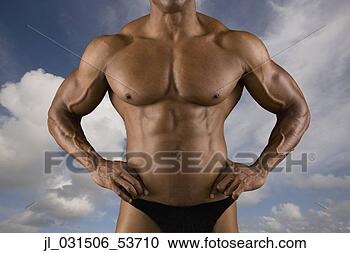 Stock Photography - close up of male 
body builder. 
fotosearch - search 
stock photos, 
pictures, images, 
and photo clipart