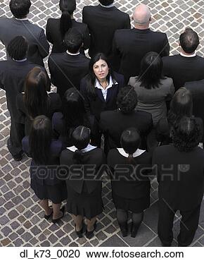 Stock Photography - high angle view 
of large group 
of businesspeople. 
fotosearch - search 
stock photos, 
pictures, images, 
and photo clipart