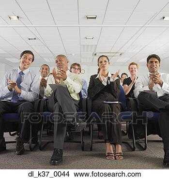 Banco de Imagem - negócio,  pessoas, 
 clapping,  conferência. 
fotosearch - busca 
de fotos, imagens 
e clipart