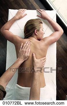 Stock Photo - blond woman being 
massaged. fotosearch 
- search stock 
photos, pictures, 
images, and photo 
clipart