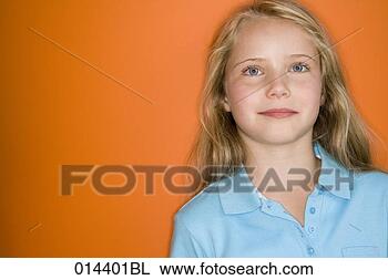 Stock Photo - portrait of confident 
looking young 
blonde girl. fotosearch 
- search stock 
photos, pictures, 
images, and photo 
clipart