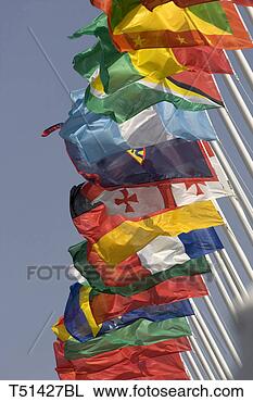 Stock Photo - flags of the nations 
of olympic summer 
games, greece, 
athens. fotosearch 
- search stock 
photos, pictures, 
images, and photo 
clipart