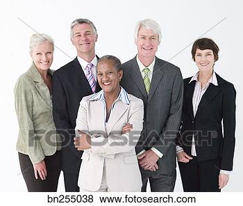 Stock Photo - smiling businesspeople. 
fotosearch - search 
stock photos, 
pictures, images, 
and photo clipart