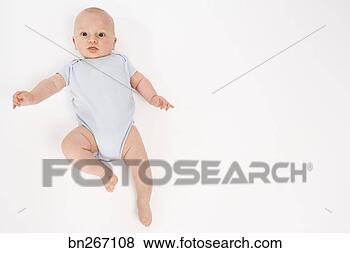 Stock Photo - baby lying down. 
fotosearch - search 
stock photos, 
pictures, images, 
and photo clipart
