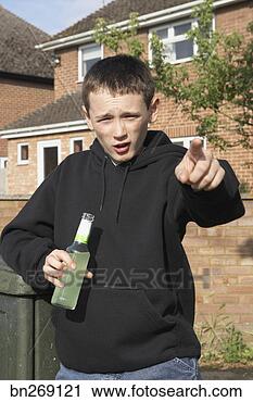 Stock Photography - boy with alcohol. 
fotosearch - search 
stock photos, 
pictures, images, 
and photo clipart