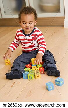 Stock Image - baby with blocks. 
fotosearch - search 
stock photos, 
pictures, images, 
and photo clipart