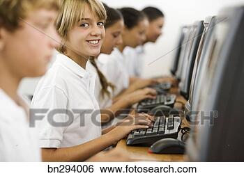 Stock Photo - student in computer 
lab. fotosearch 
- search stock 
photos, pictures, 
images, and photo 
clipart