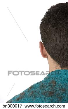 Picture - man with excess 
hair on shoulders. 
fotosearch - search 
stock photos, 
pictures, images, 
and photo clipart