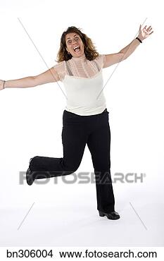 Stock Photo - happy woman with 
arms outstretched. 
fotosearch - search 
stock photos, 
pictures, images, 
and photo clipart