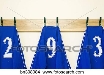 Stock Photo - numbered jerseys. 
fotosearch - search 
stock photos, 
pictures, images, 
and photo clipart