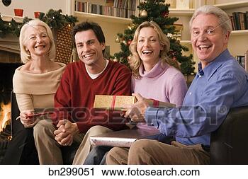 Stock Photography - portrait of family 
at christmas. 
fotosearch - search 
stock photos, 
pictures, images, 
and photo clipart