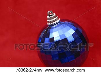 Picture - blue mirrored 
christmas tree 
ornament. fotosearch 
- search stock 
photos, pictures, 
images, and photo 
clipart