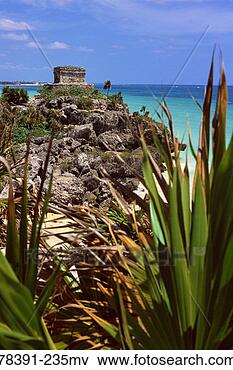 Picture - mayan ruins, tulum, 
quintana roo, 
mexico. fotosearch 
- search stock 
photos, pictures, 
images, and photo 
clipart