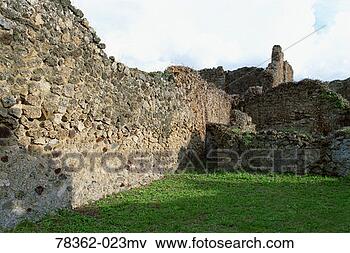 Picture - old stone walls, 
pompeii ruins, 
campania, italy. 
fotosearch - search 
stock photos, 
pictures, images, 
and photo clipart