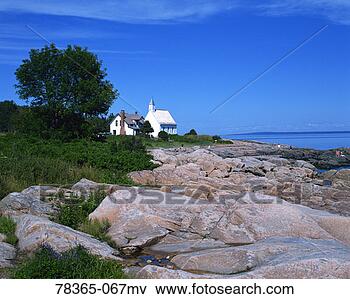 Picture - presbyterian chapel, 
port-au-persil, 
charlevoix, quebec, 
canada. fotosearch 
- search stock 
photos, pictures, 
images, and photo 
clipart