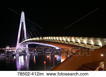 Stock Photo - lover's bridge 
at night. fotosearch 
- search stock 
photos, pictures, 
images, and photo 
clipart