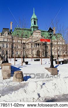 Picture - city hall and 
park, old montreal, 
quebec, canada. 
fotosearch - search 
stock photos, 
pictures, images, 
and photo clipart