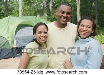 Stock Photo - portrait of siblings 
at campsite. fotosearch 
- search stock 
photos, pictures, 
images, and photo 
clipart
