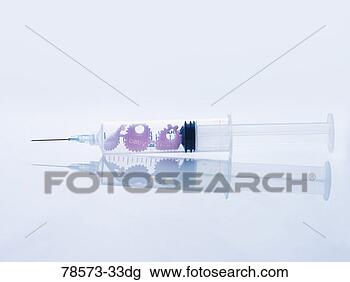 Stock Photo - baby bibs in syringe. 
fotosearch - search 
stock photos, 
pictures, images, 
and photo clipart