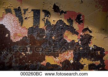 Stock Photo - chipped paint 
and rusted metal. 
fotosearch - search 
stock photos, 
pictures, images, 
and photo clipart