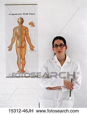 Stock Photo - acupuncturist 
standing by acupuncture 
wall chart. fotosearch 
- search stock 
photos, pictures, 
images, and photo 
clipart