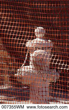 Stock Photo - fire hydrant behind 
temporary fence. 
fotosearch - search 
stock photos, 
pictures, images, 
and photo clipart