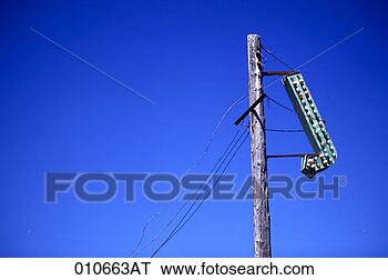 Stock Photo - electric arrow 
sign on a pole. 
fotosearch - search 
stock photos, 
pictures, images, 
and photo clipart