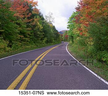 Stock Photo - county road through 
autumn woods, 
 south boundary 
road,  porcupine. 
fotosearch - search 
stock photos, 
pictures, images, 
and photo clipart