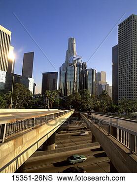 Stock Photo - highway overpass 
with skyscrapers, 
los angeles, california, 
usa. fotosearch 
- search stock 
photos, pictures, 
images, and photo 
clipart