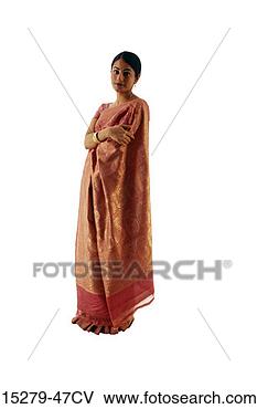 Stock Photo - indian woman in 
sari. fotosearch 
- search stock 
photos, pictures, 
images, and photo 
clipart