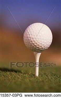 Stock Photo - golf ball on tee 
on golf course, 
property released 
golf course. fotosearch 
- search stock 
photos, pictures, 
images, and photo 
clipart