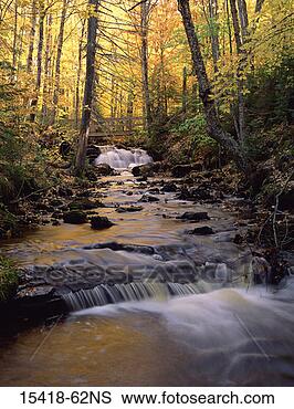 Stock Photo - section creek 
in autumn, pictured 
rocks national 
lakeshore, michigan. 
fotosearch - search 
stock photos, 
pictures, images, 
and photo clipart