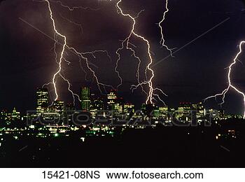 Stock Photo - lightning storm 
over downtown 
denver, colorado. 
fotosearch - search 
stock photos, 
pictures, images, 
and photo clipart