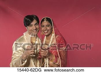Stock Photo - indian bride and 
groom, portrait. 
fotosearch - search 
stock photos, 
pictures, images, 
and photo clipart