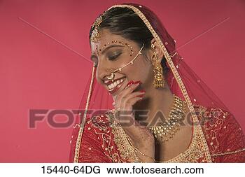 Stock Photo - indian bride, 
headshot. fotosearch 
- search stock 
photos, pictures, 
images, and photo 
clipart