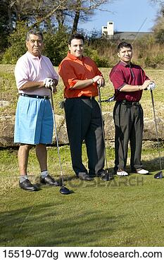 Stock Photo - trio of golfers. 
fotosearch - search 
stock photos, 
pictures, images, 
and photo clipart