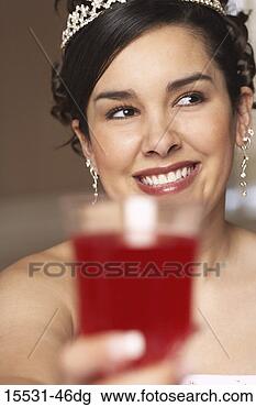 Stock Photo - bride toasting. 
fotosearch - search 
stock photos, 
pictures, images, 
and photo clipart